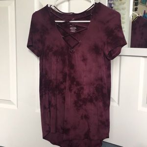 Maroon Tie-Dye ‘Soft & Sexy’ American Eagle